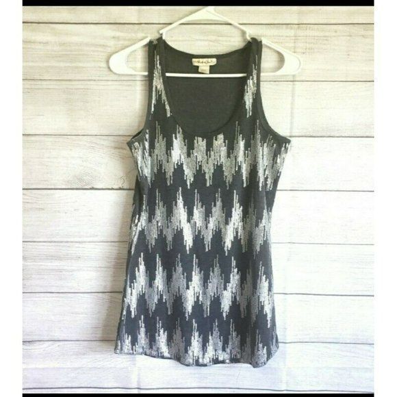 Belle De Jour Womens Small Sequined Tank Top 2.4556 - Picture 1 of 5